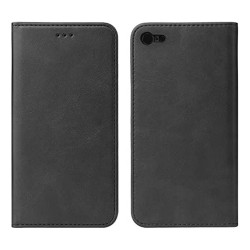 Leather Flip Cover with Internal Pocket For Apple Iphone 7g/8g/SE Black Leather Flip Cover with Internal Pocket For Apple Iphone 7g/8g/SE Black